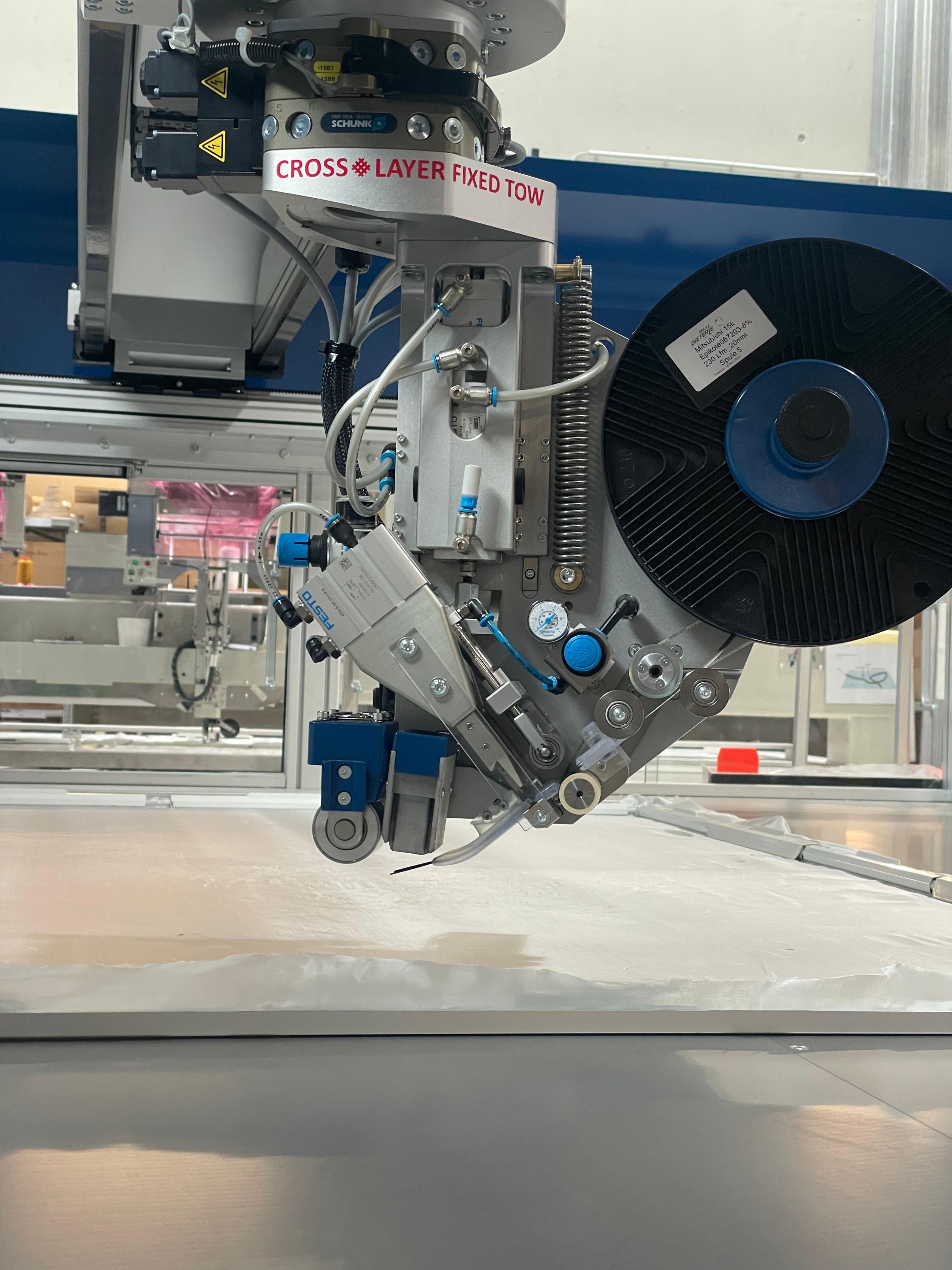 Crosslayer Dry Fiber Placement Kopf